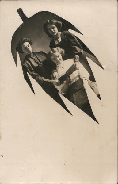 Girls, Leaf Vingette Vignettes