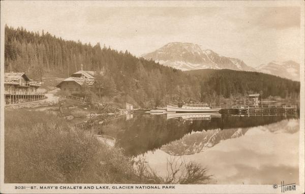 St. Mary's Chalets and Lake, Glacier National Park Montana