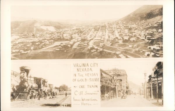 Scenes from Virginia City in the Heyday of Gold-Silver Nevada