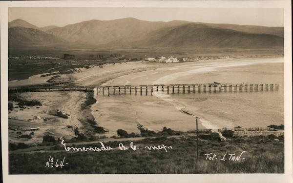 View of an Ensenada Pier and Beach BC Mexico J. Tan