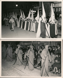 Lot of 2: Easter Holy Week Parade? Capirote Hoods Postcard