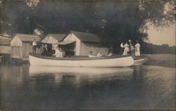 Afternoon Canoe Party Postcard