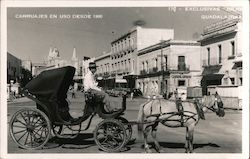 Example of Carriages in Use Since 1900 Postcard