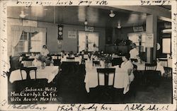 Sabinas Hotel - Mrs. Crosby's Cafe Postcard
