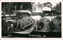 Trajinera Boats at Xochimilco Mexico City, DF S.J. Postcard Postcard Postcard