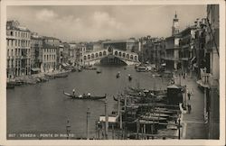Ponte di Rialto Venice, Italy Postcard Postcard Postcard