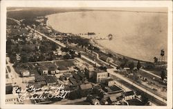 Aerial View of East Tawas and Tawas Bay Postcard