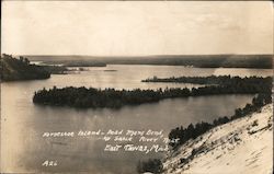 Horseshoe Island - Dead Mans Bend East Tawas, MI Postcard Postcard 