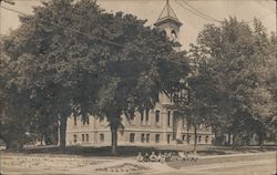 Public School - Group of Young Children Sitting on Sidewalk Postcard