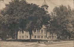 Public School - Group of Young Children Sitting on Sidewalk Crown Point, IN C.R. Child Postcard Postcard Postcard