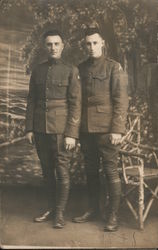 Two Soldiers Postcard