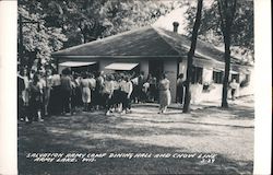 Salvation Army Camp Dining Hall & Chow Line East Troy, WI Postcard Postcard Postcard