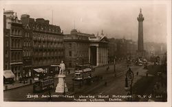 22848 Sacksville Street, showing Hotel Metropole, Nelson Column, Dublin Postcard