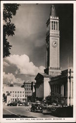 City Hall, King George Square Brisbane, Australia Postcard Postcard Postcard