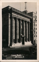 Masonic Temple Brisbane, Australia Postcard Postcard Postcard