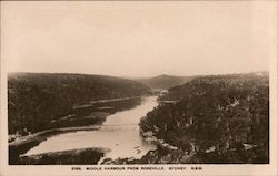 Middle harbour from Roseville Postcard