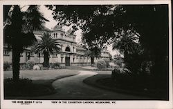 View in the Exhibition Gardens, Melbourne, Victoria Postcard