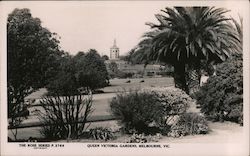 Queen Victoria Gardens Melbourne, Australia Postcard Postcard Postcard