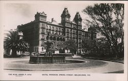 Hotel Windsor, Spring Street Melbourne, Australia Postcard Postcard Postcard