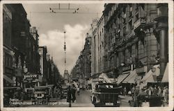 The traffic in Friedrichstrasse Ecke Leipziger Strasse Postcard