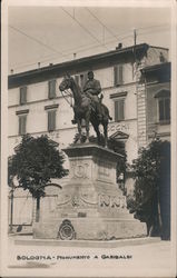 Statue of Garibaldi in Bologna Postcard