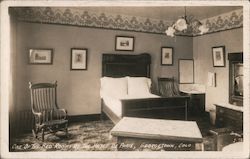 Bed Room at the Hotel De Paris Georgetown, CO Postcard Postcard Postcard