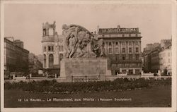 Monument aux Morts, Pierre-Marie Poisson - WWII Le Havre, France Postcard Postcard Postcard