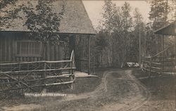 Driveway, Mann's Resort Postcard