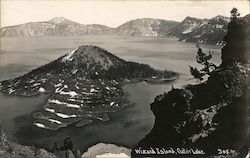 Wizard Island, Crater Lake Postcard