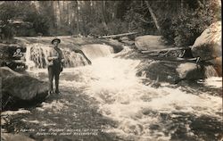 Fishing the Rainbow Waters of the Evergreen River, Menominee Indian Reservation Postcard