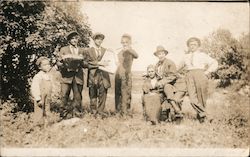 Group of Children, Musical Instruments Postcard