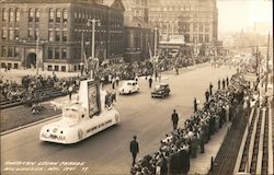 American Legion Parade in Milwaukee, Wisconsin, 1941 Postcard