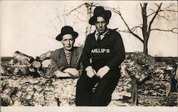 Two Young Men, "Phillips" sweater Postcard