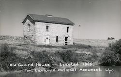 Old Guard House - Erected 1866, Fort Laramie National Monument Postcard