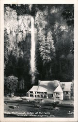 Multnomah Lodge at the Falls, Columbia River Highway Postcard