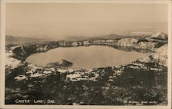 Aerial View of Crater Lake Postcard