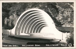 Stage and Shell, Hollywood Bowl Postcard