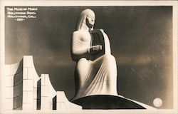 Muse of Music, Hollywood Bowl Postcard