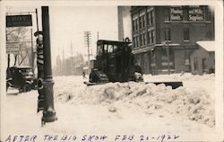 After the Big Snow, Feb. 1922 Postcard