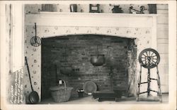 Fireplace at Fort Necessity Museum Postcard
