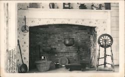 Fireplace at Fort Necessity Museum Uniontown, PA Postcard Postcard Postcard