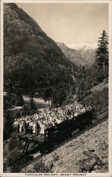 Funicular Railway - Skagit Project Washington Postcard Postcard Postcard