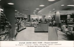 Statler Center Drug Store Postcard