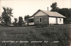 Log Cottage at Nashoba Birchwood, WI Postcard Postcard 