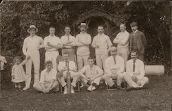 Men's Cricket Team Postcard