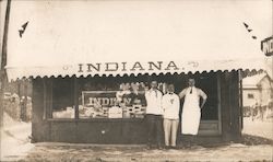 George Skirvin, Mort McConnell, William Buckley - Indiana Restaurant? Postcard