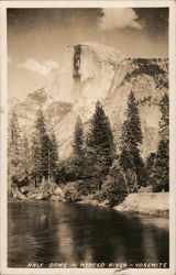 Half Dome - Merced River - Yosemite Postcard