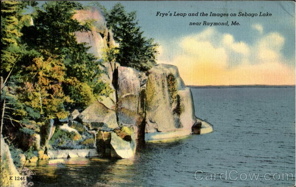 Frye's Leap And The Images On Sebago Lake Raymond Maine