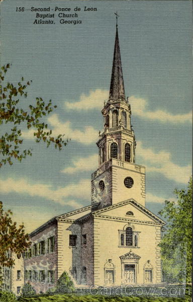 Second Ponce De Leon Baptist Church Atlanta Georgia