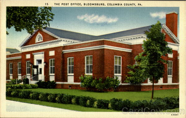 The Post Office Bloomsburg Pennsylvania